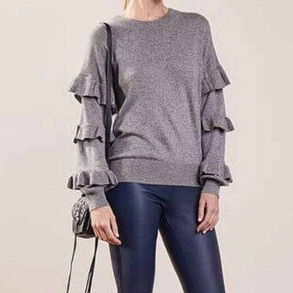 J.Crew Ruffle Sleeve Sweater NWOT - Picture 3 of 7